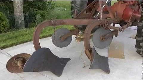 Setting up Ford 8n 9n tractor with a two bottom plow