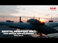 Bristol Beaufort Mk.I WWII British torpedo bomber (item number 48310) ICM