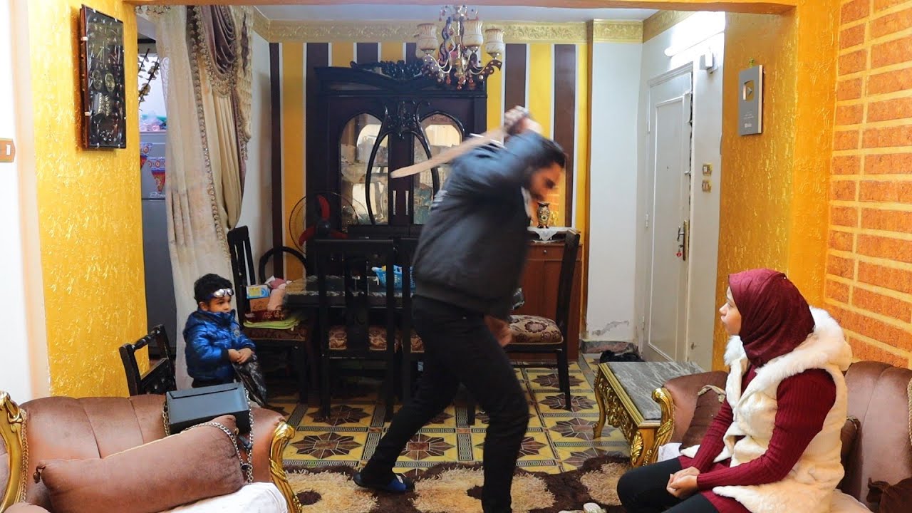 مقلب جديد فزوجتي^ضربتها بالحزام بسبب اصحابي البنات🤦‍♀️