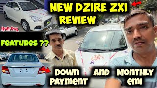 New Dzire ZXI Review || Suzuki Dzire ZXI down payment and Monthly EMI || ola Uber Driver Earning
