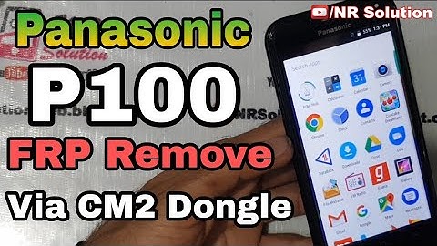 Panasonic P100 Remove FRP Via Cm2 Dongle