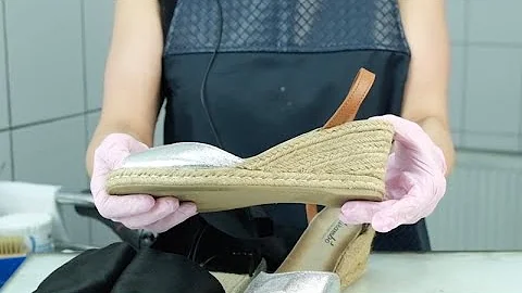 Как очистить джутовую подошву