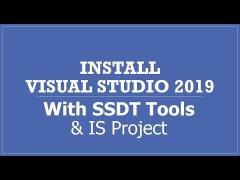 Installing Visual Studio 2019 with SQL Server Data Tools and Integration Services Project