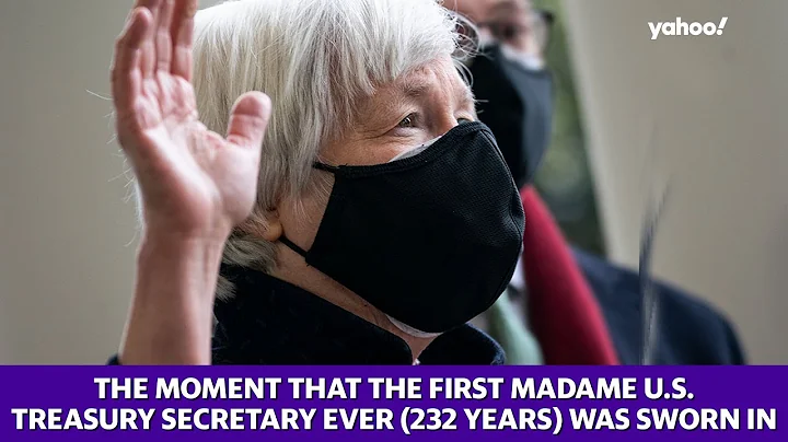 The moment that Janet Yellen, the first madame U.S. Treasury Secretary was sworn in