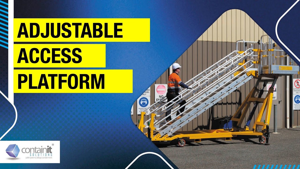 Containit System Adjustable Access Platforms ¦ Containit Solutions - YouTube