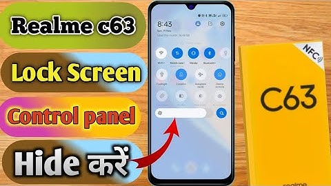 realme c63 lock screen notification panel hide, realme c63 notification bar off