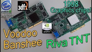 3dfx Voodoo Banshee vs NVIDIA Riva TNT - popular 1998 graphics chips!