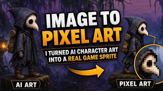 AI Image to Pixel Art - I Turned AI Character Art Into a Real Game Sprite