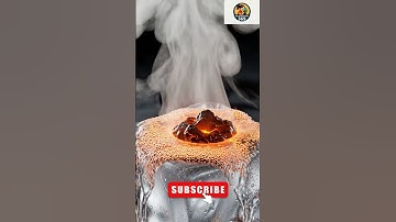 Lava Meets Ice | Ultra Realistic Melting & Freezing Reaction | #shorts #motionart #satisfying #new