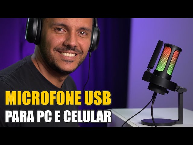 Fone De Ouvido Para Jogos Fifine RGB Dynamic Com Microfone Fones