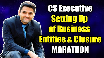 CS Executive Setting Up of Business Revision Marathon | SBEC New Syllabus