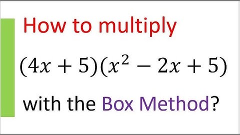 Multiply Polynomials: Box or Table Method!