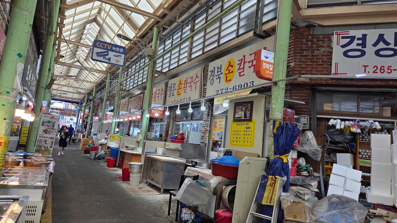 부울경 통틀어서 제일 큰 시장손칼국수골목을 다녀왔습니다!(음식점광고X)