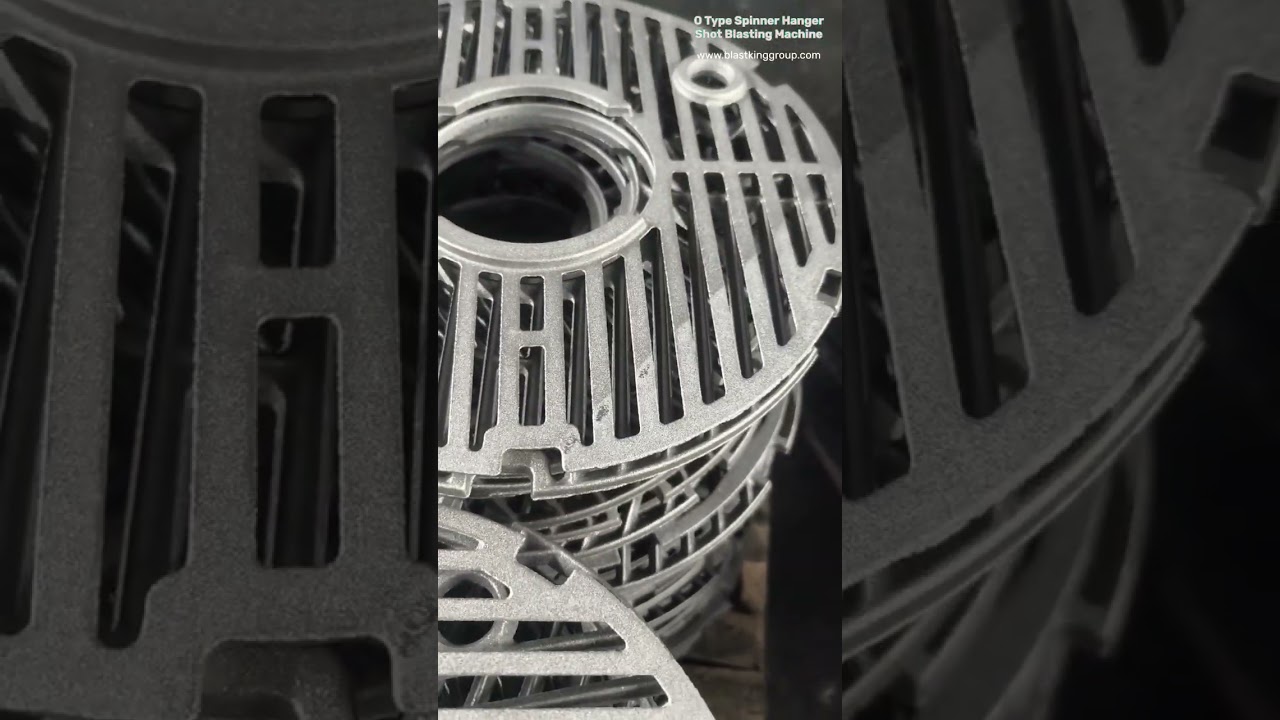 O Type Hanger Shot Blasting Machine for Castings | Blasting Effect Comparison | BlastKing 🔥