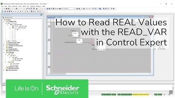 How do I configure a READ_VAR in an M340 or M580 PLC to read a Floating Point (REAL) number