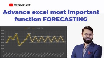 Forecasting in Excel Made SIMPLE. include seasonality & make predictions