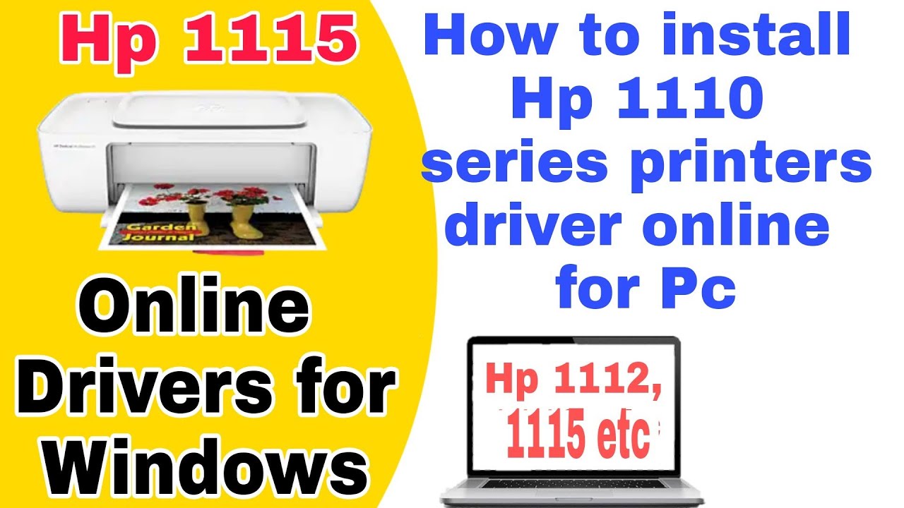 Install hp 1112 / 1115 printer Online on Pc Laptop | Online for Windows - YouTube