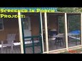 Off Grid Cabin Screened In Porch Project: Part 7 Off Grid Cabin Screened In Porch Project: Part 7