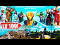 NOVO MAPA E TEMPORADA 4 da MARVEL, CHEFÕES, ITENS E PASSE LIBERADO NO LVL 100!! Fortnite