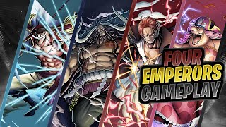 Four Emperors Gameplay | One Piece Bounty Rush ft. XZR, GOLDXLION, & SENPAI