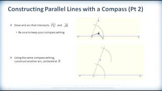 Math 2201 - Ch.2 - Sec.2.2 - Constructing Parallel Lines - Instruction