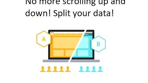 002. Using the Split Option to see your Excel Data - No more scrolling up and down