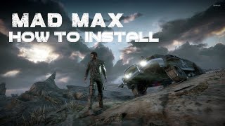 #MAD MAX Pc Game | RG Mechanics | How to Install