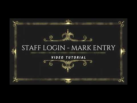 STAFF LOGIN MARK ENTRY