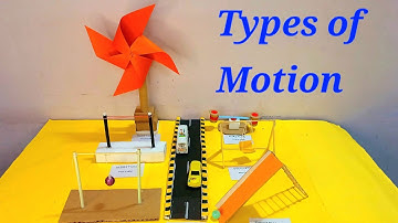 Types of Motion model | Physics working model | Types of Motion school science project