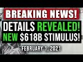 (DETAILS REVEALED! NEW $618 BILLION PLAN) $1400 3RD STIMULUS CHECK UPDATE & STIMULUS PACKAGE 2/01/21