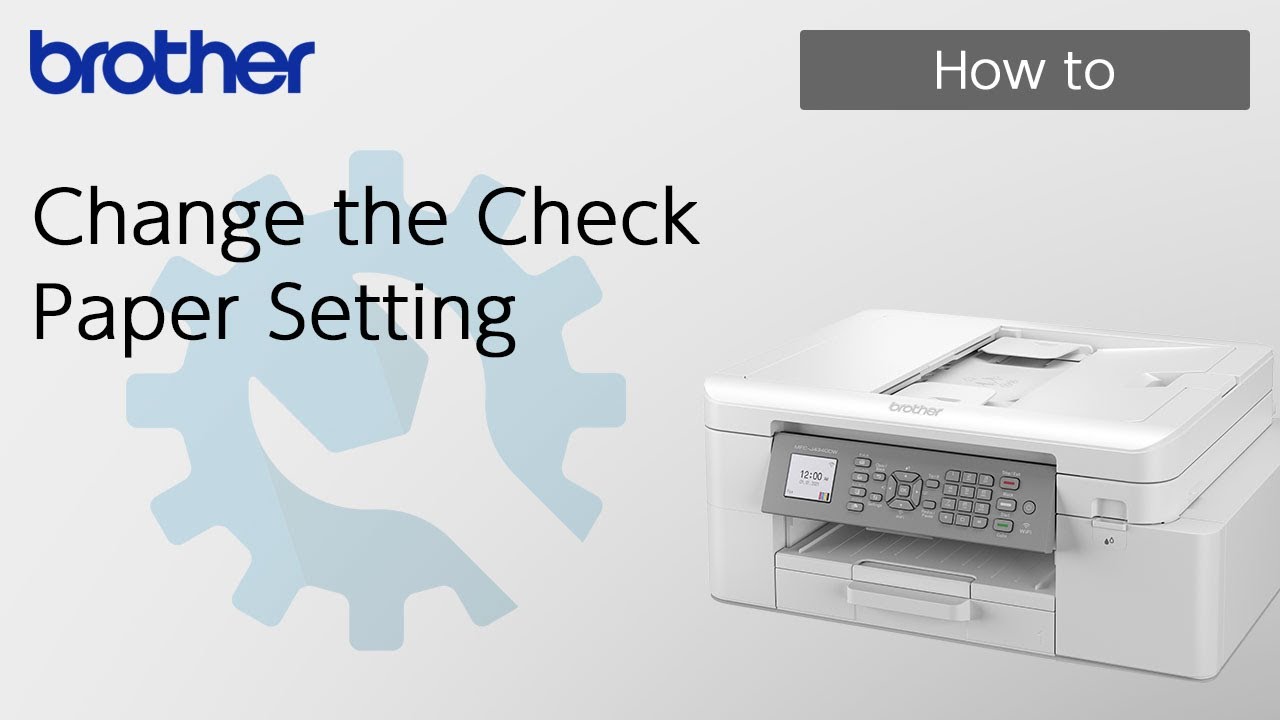 Change the Check Paper Setting [Brother Global Support] - YouTube
