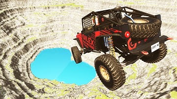 Insane Cars vs Leap of Death! Epic Crashes in BeamNG.drive! #507