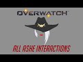 Overwatch - All Ashe Interactions V2 + Unique Kill Quotes