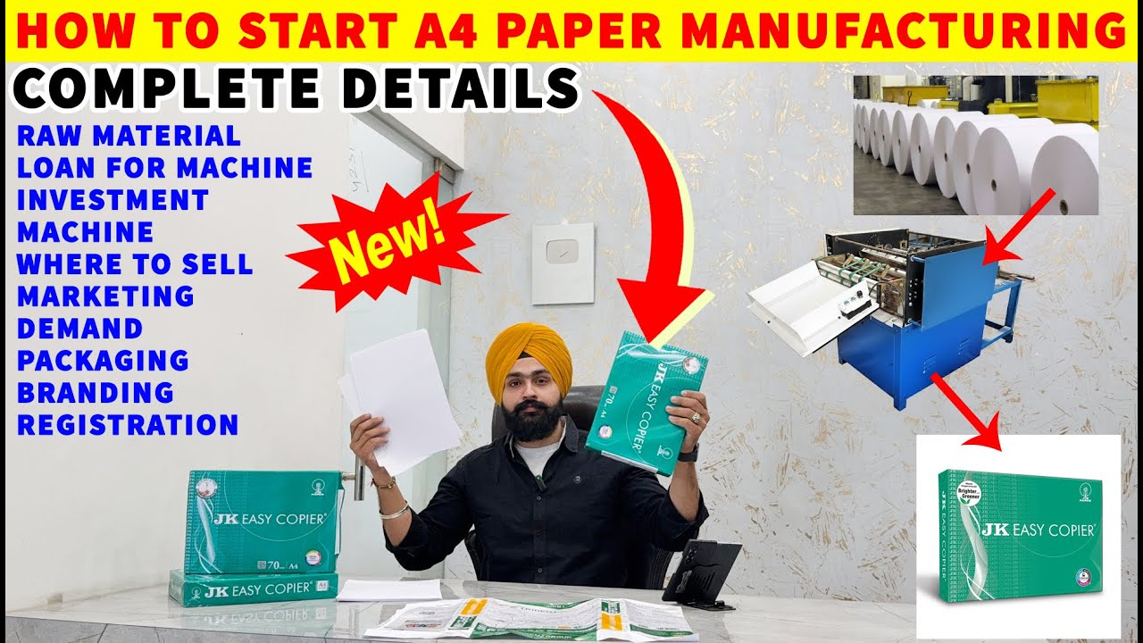 A4 Paper Making Process A4 Paper Making Business | How to Start A4 Paper Manufacturing Business ...
