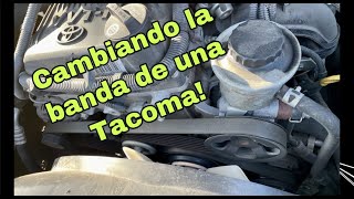 Como cambiar la banda serpentina de una tacoma