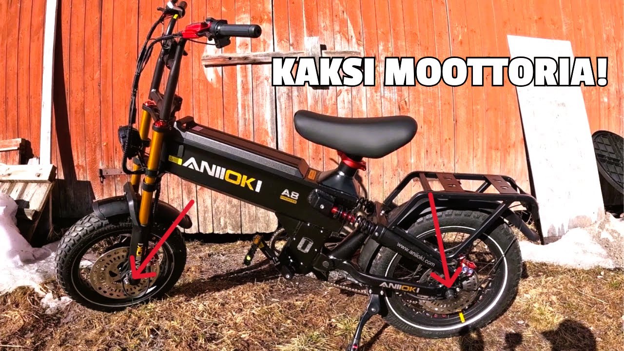TESTISSÄ TUPLAVETOINEN SÄHKÖMONSTERI JÄÄTÄVÄN KOKOISELLA AKULLAI! Aniioki A8 Pro Max