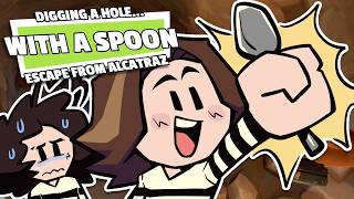 It's like SHAWSHANK! .. sort of | Digging a hole...with a spoon: Escape from Alcatraz