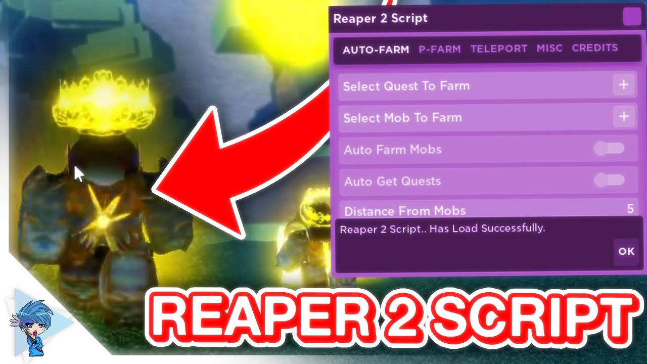 Reaper 2 Script GUI  Auto Farm, Get +20 Levels & More