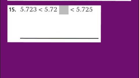 Lesson 3.3 Compare and Order Decimals