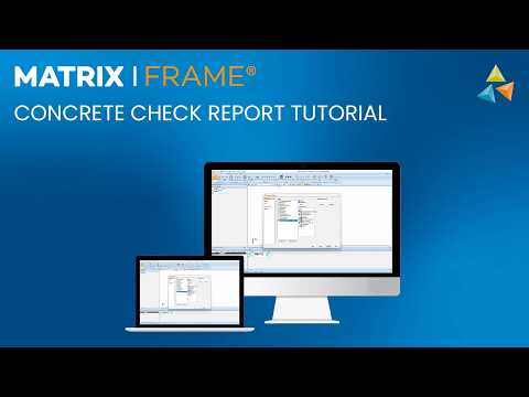 MatrixFrame - concrete check report tutorial