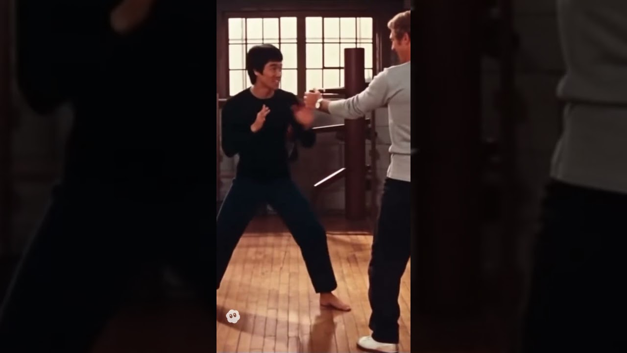 Bruce Lee teaching to Steve McQueen