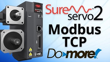 SureServo2 Modbus TCP with a Do-more PLC from AutomationDirect