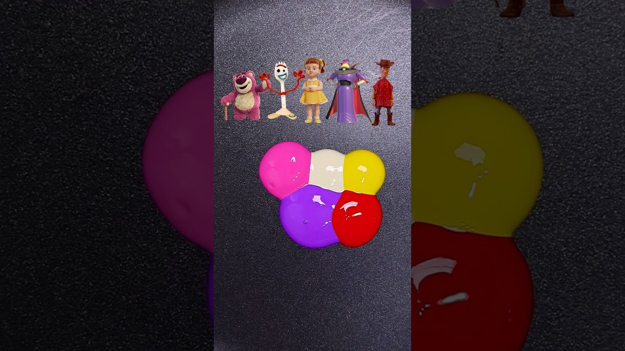 Toy Story Color Mixing (Part 11) GUESS the final Color #satisfying #toystory #colors #colormixing