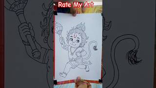 Bal Hanuman ji Drawing 😍🙏🖌️