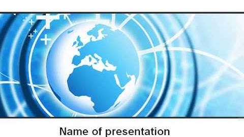 World PowerPoint Template by PoweredTemplate.com