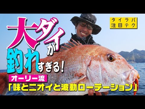 大ダイが釣れすぎる！オーリー流タイラバ「味とニオイと波動ローテーション」