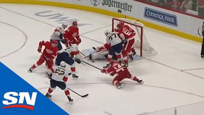 Nine former Red Wing captains honor Dylan Larkin in pregame ceremony 