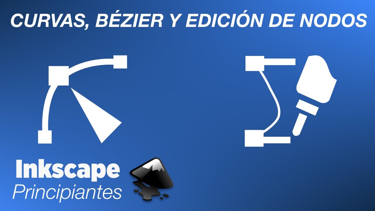 Dibujar Curvas Bézier, líneas Rectas y Edición de Nodos en Inkscape