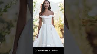cópiale el vestido de novia a Selena Gomez #vestidosbonitos #vestidodenoiva