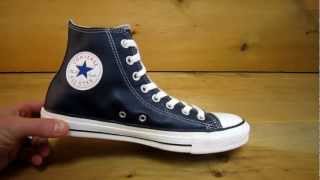 navy blue leather converse all star